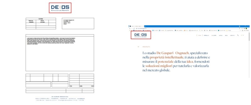 Esempio fattura e sito web